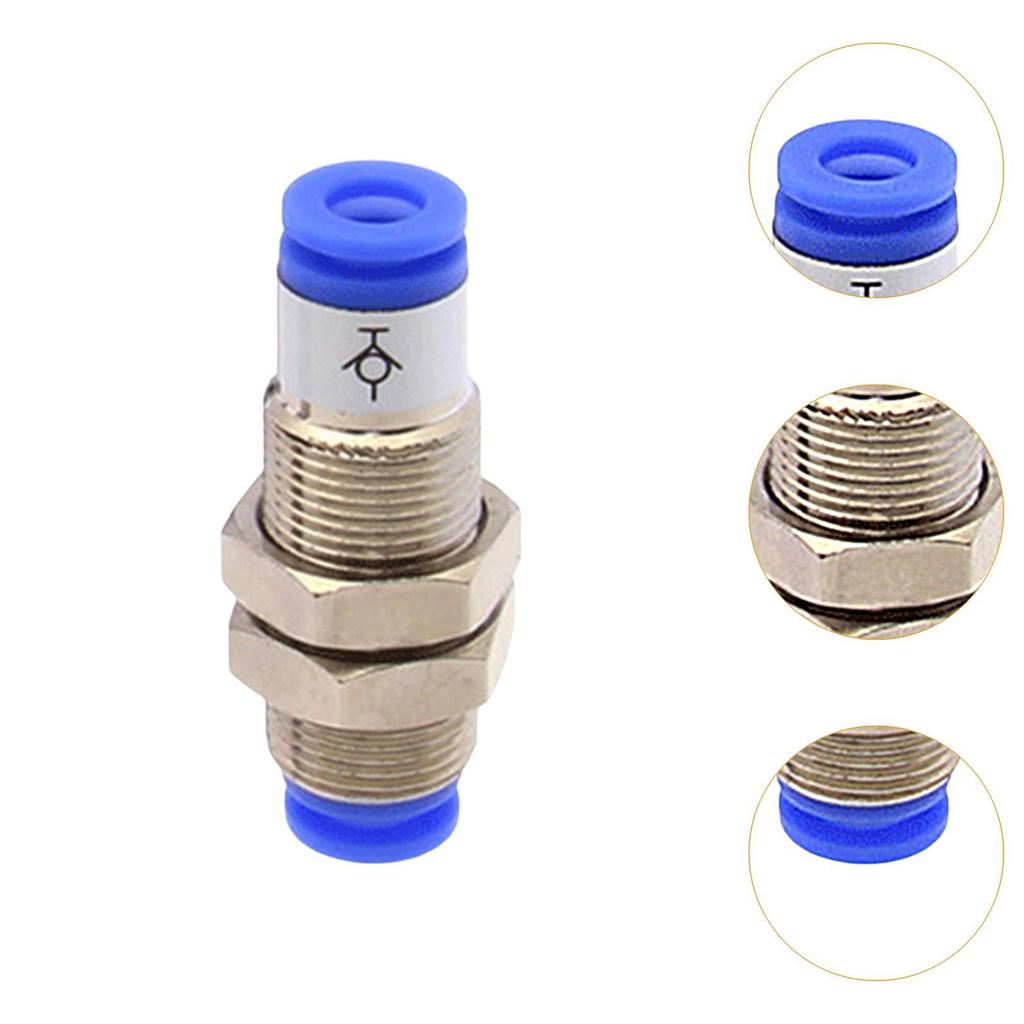 Push To Connect Fitting Coupler 4mm/6mm Smc Type Utility Straight Air Water Line Two Way Connector for Automotive Maintenance