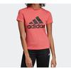 Adidas Спортивная футболка с коротким рукавом и логотипом, женские топы Prism-Pink DY7733