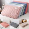 1PC Latex Pillowcase Zippered Contour Pillow Case Memory Foam Pillow Cover Rebound Cotton