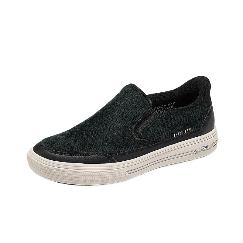 Skechers Уличные слипоны с круглым носком, низкие кроссовки для ходьбы с эффектом отскока, женские кроссовки 190218-BLK