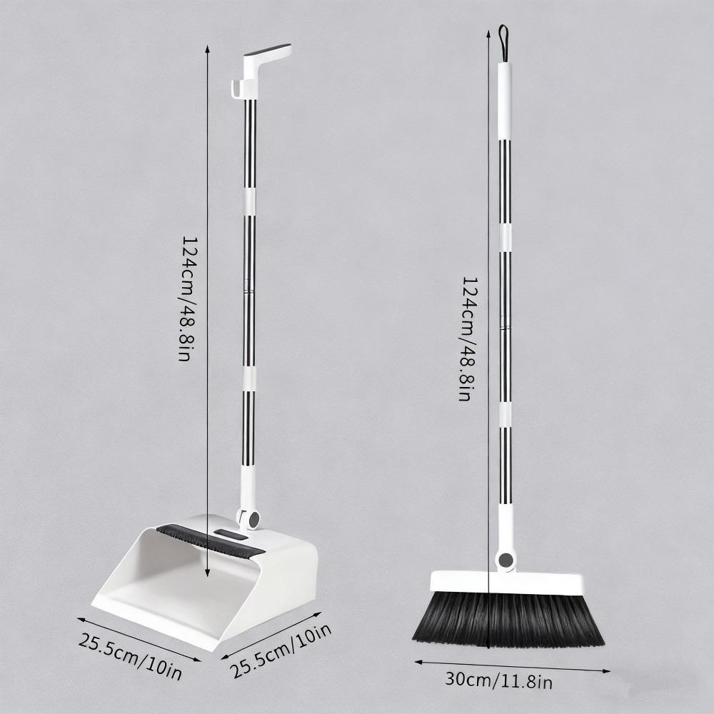 3-in-1 Cleaning Brush Set Long Handle Household Cleaning Set Practical Folding Broom Set Household
