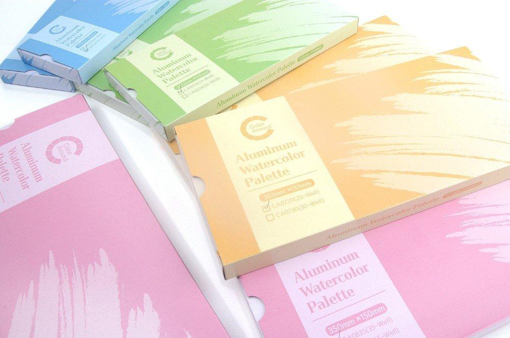 Палитра для акварели Color Around, алюминиевая, 85 мм (205 (39 разделов 0539)) [Элемент]