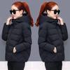 Women Parkas Jackets Winter Lady Casual Short Coats Long Sleeve Female Cotton Padded Parka Outwear Coat