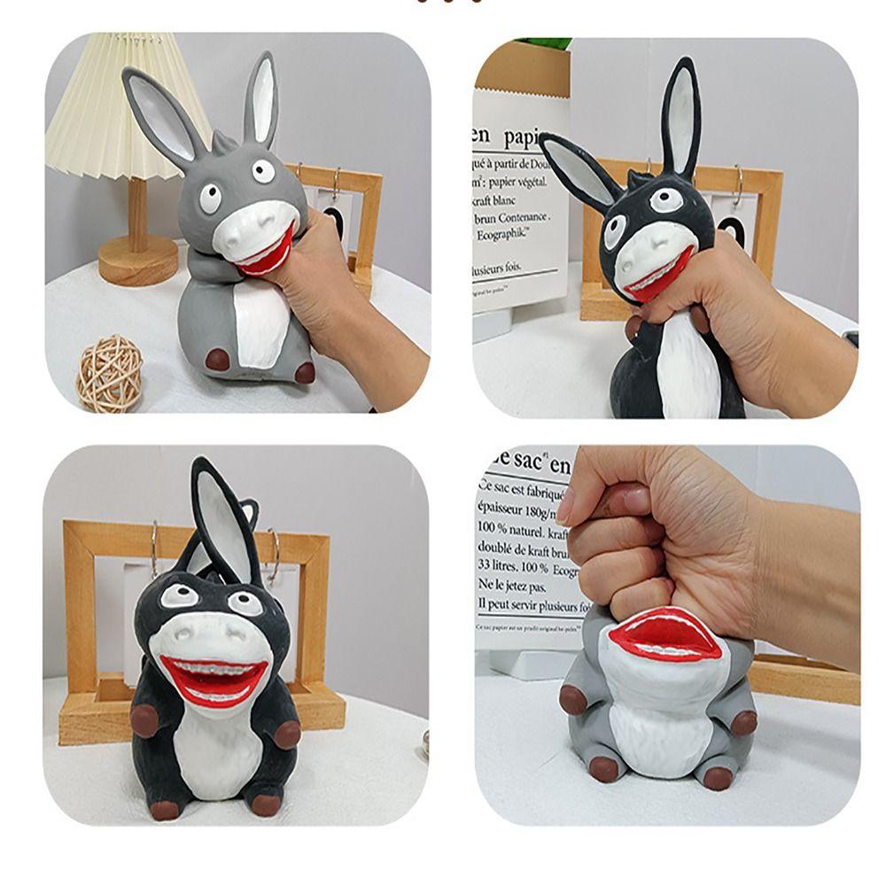Donkey Stress Relief Toy Indestructible Donkey Shape Squeeze Toy Cartoon Squeeze Toy  For Kids