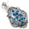 K2 Azurite Gemstone Handmade 925 Sterling Silver Gift Jewelry Pendant 2.76" w0R61