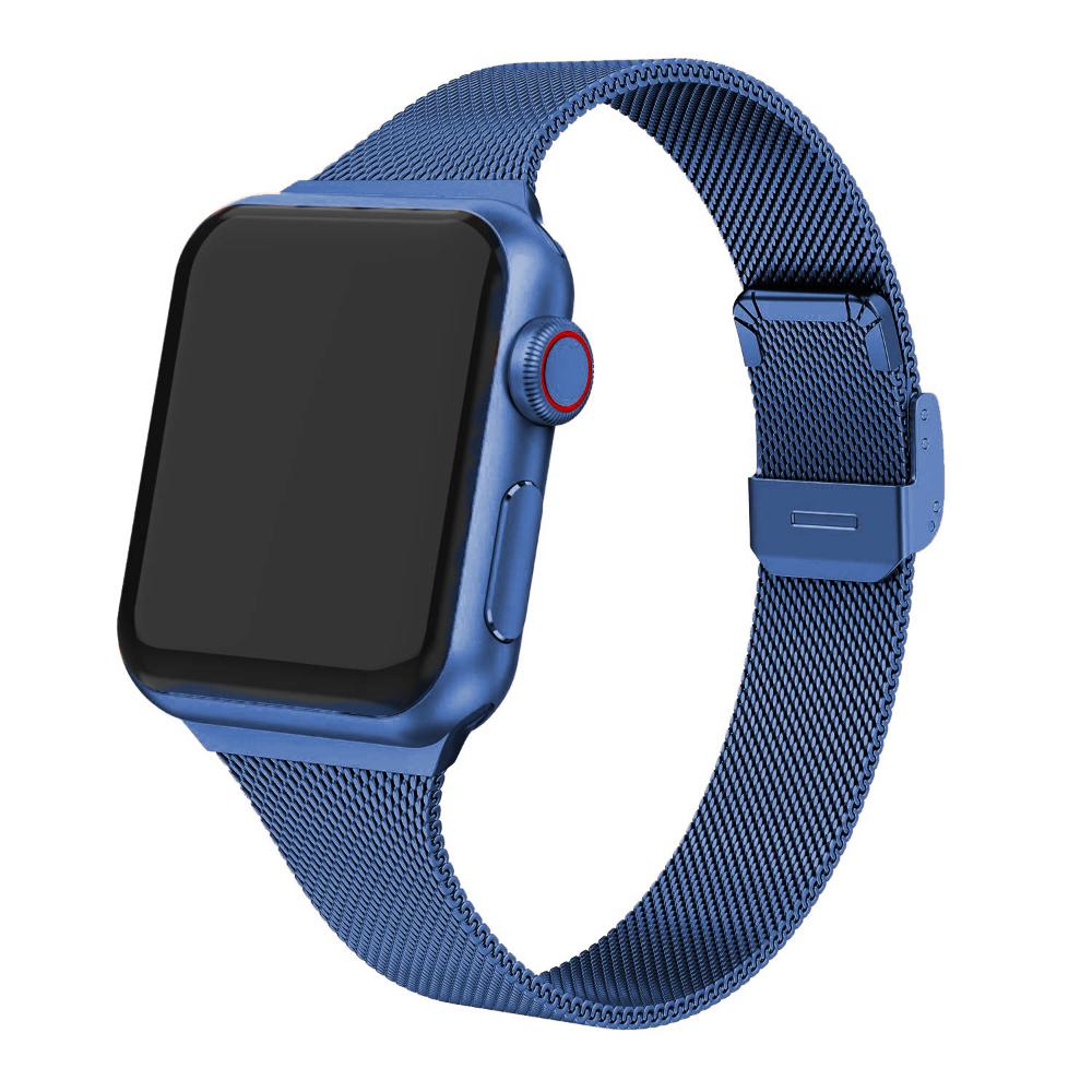 Металлический ремешок для Apple Watch Band 44мм 40мм 46мм 42мм 45мм 41мм 49мм Миланский браслет iWatch Series Ultra 11 10 9 8 7 6 SE Ремень