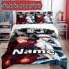 3pcs Duvet Cover Set (1*Duvet Cover + 2*Pillowcase, Without Core), Custom Name Jujutsu Kaisen Pattern Bedding Set, Home Bedroom Decor Gift