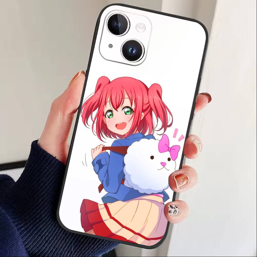 Чехол для телефона Love Live Накасу Касуми Для iPhone 16,15,14,13,12,17,Pro Max,Plus Силиконовый Черный Чехол