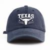 Кепка бейсболка Pc TEXAS с принтом, вымытая, классическая, повседневная, стильная, идеальный подарок для семьи и друзей