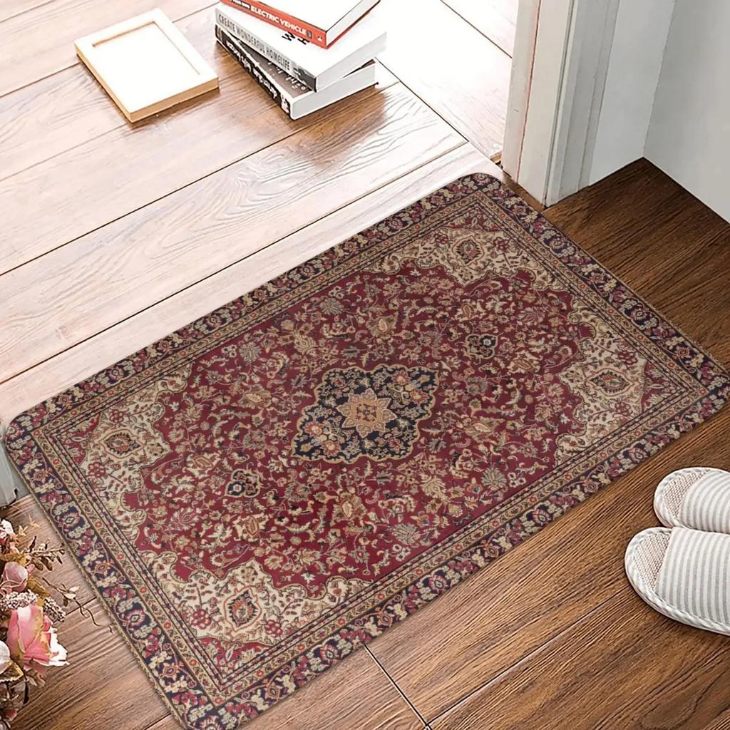 Moroccan Ethnic Style Carpet Bohemian Air Door Mat Bathroom Kitchen Foyer Anti Slip Rug Home Decoration