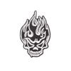 Embroidery Badge Black and White English Letter Patch Sticker Clothing Accessories Badge Source Skull Embroidery Cloth Sticker