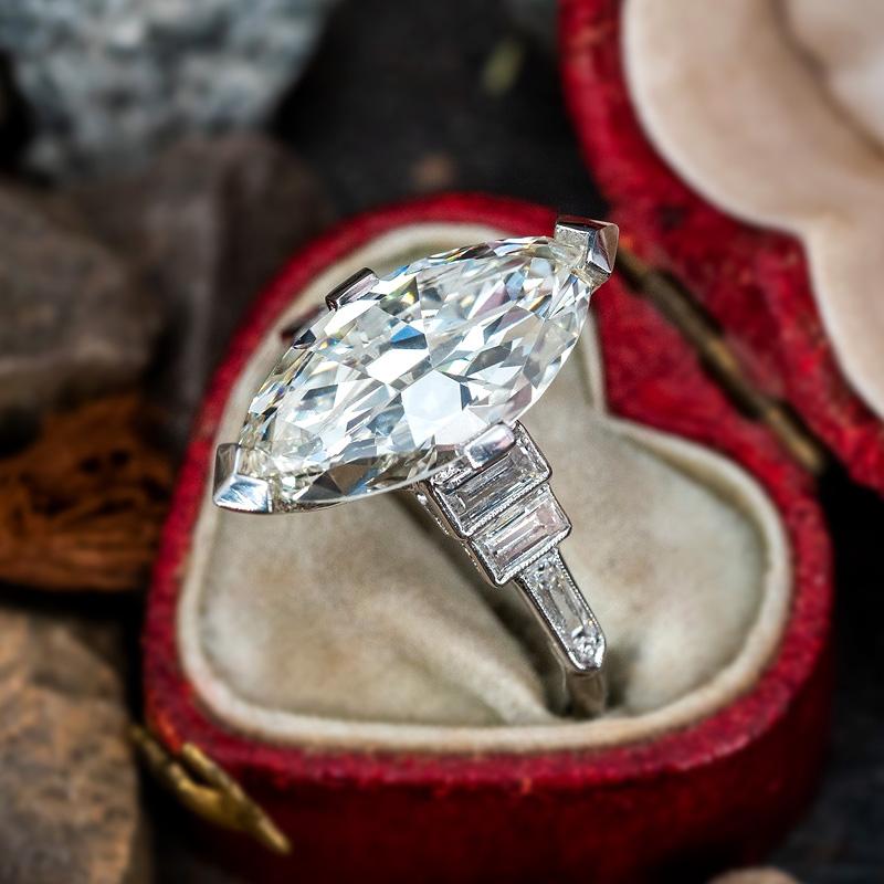 Huitan Кристалл Маркиза Кубический Циркон Женские Кольца Геометрический Модный Лаконичный Дизайн Свадебные Помолвочные Кольца Ювелирные Изделия для Женщин