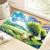 Pokemon Tyrantrum Volcano Print Non-Slip Doormat, Absorbent Floor Mat for Home Decor