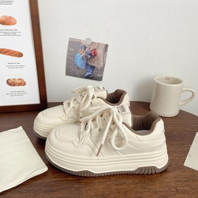 Туфли на толстой подошве, Женские маффины, Нишевые туфли-хлебцы, Туфли на доске с круглым носком