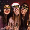 2026 New Year Paper Glasses 6/12pcs Festive New Year's Eve Party Glasses Fun Photo Props Party Eve Decoration Universal Size