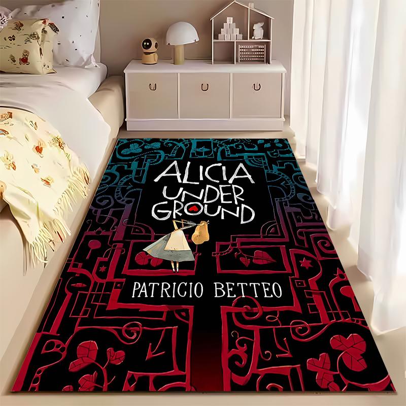 "Alicia Underground Themed Carpet with Artistic Design for Home Decor" Suitable for use as an anti-slip for living room bedroom sofas