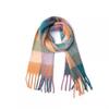Autumn Winter Tassel Shawl Female Warm Colorful Plaid Scarf