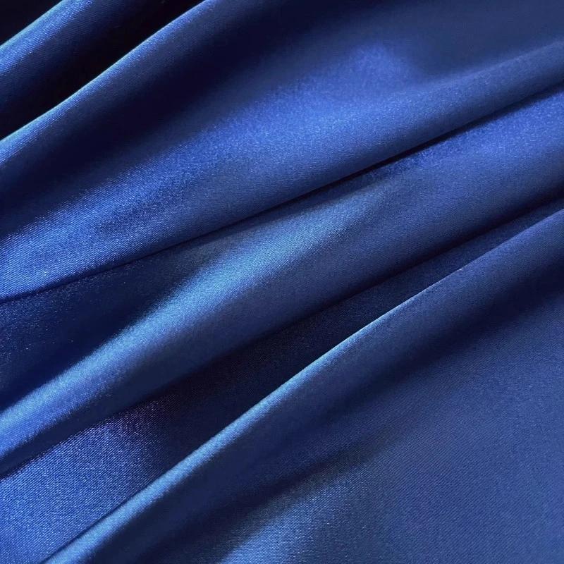 100x150см Однотонный Сатин Экспортный Песочный Мягкий Непромокаемый Ткань для Одежды DIY Цветной Легкий Пижамы Вечерняя Одежда Струящийся