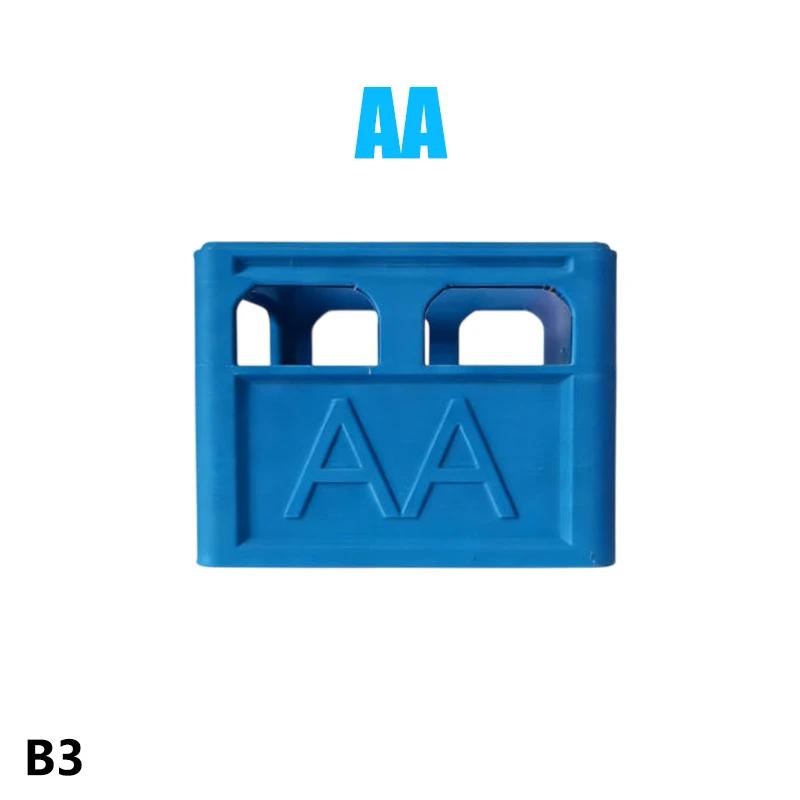 Храповик для батареек AAA/AA/9V/CR2032/CR2025, штабелируемый органайзер для батареек, декоративный держатель для батареек, для дома, офиса, ящик для хранения
