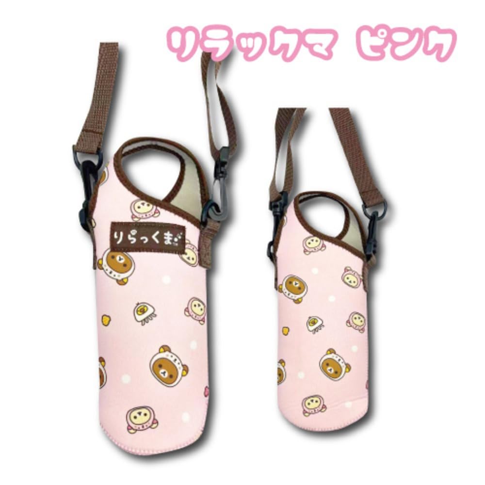 Hatayama Shoji Rilakkuma Dararakko Держатель для бутылок с водой Розовый Термочехол для бутылки Милый персонаж Чехол для бутылки с водой Портативный В25 x Ш11 x Г6 см 33203733 -
