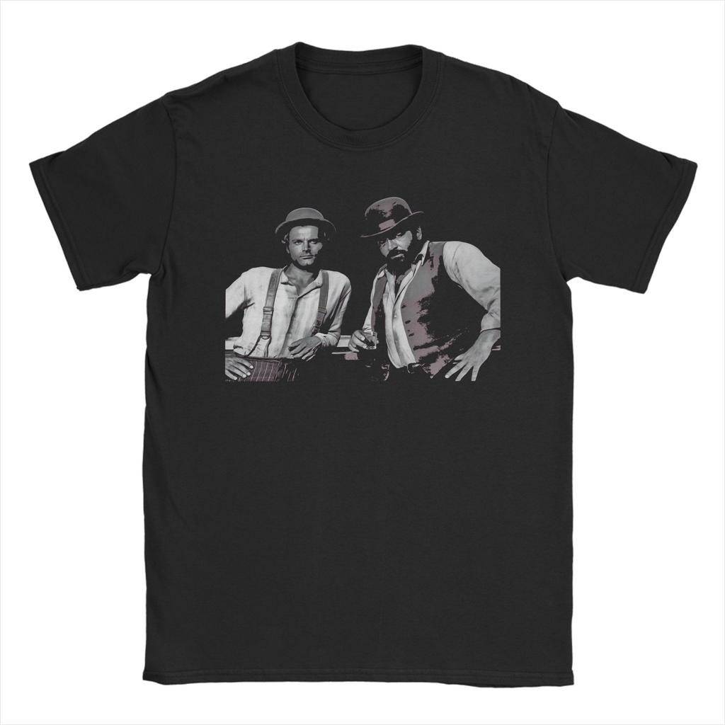 Spencer Bud film movie legend Pure Cotton T Shirt For Unisex Beach  Streetwear T Shirts Round Neck Harajuku Tee Shirt Clothing