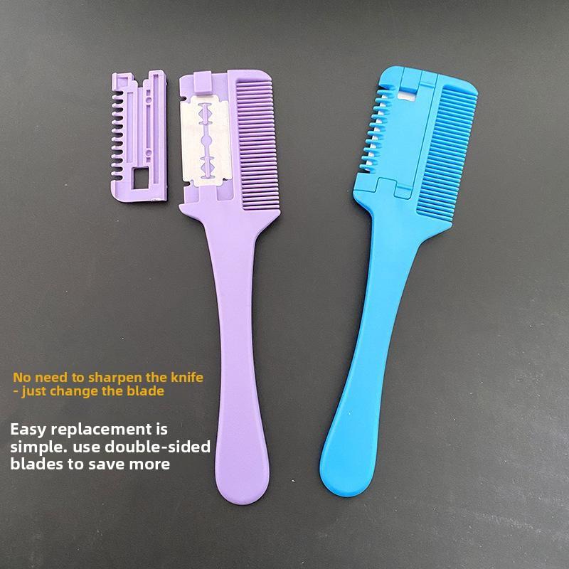 Professional Thinning Hair Cutting Comb Razor Comb for Women DIY Bangs Hairdressing Tool Wholesale