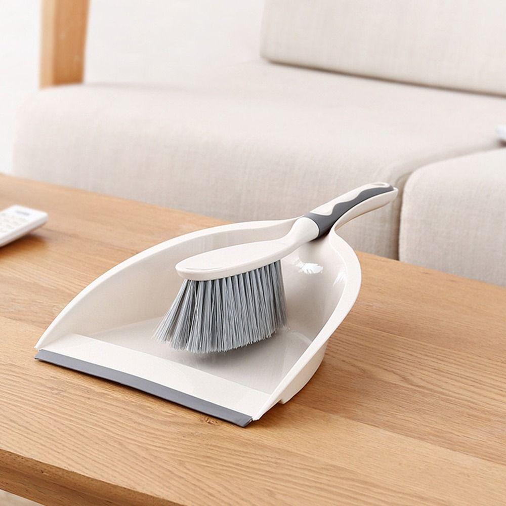 Handheld Mini Dustpan and Brush Set Flexible Handheld Sweeping Brush  Keyboard Cleaning