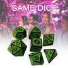 7Pcs Set Multi Sided Dices Red/White/Blue/Yellow/Green Dice Set Role Playing Dice for RPG MTG Table Game
