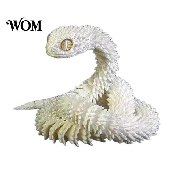 Odor-free Snake Toy 3D Printed Snake, with Movable Joints Realistic Scale Texture, Joint Flexible Figure, Essentials Toys for Teen Boys Kids