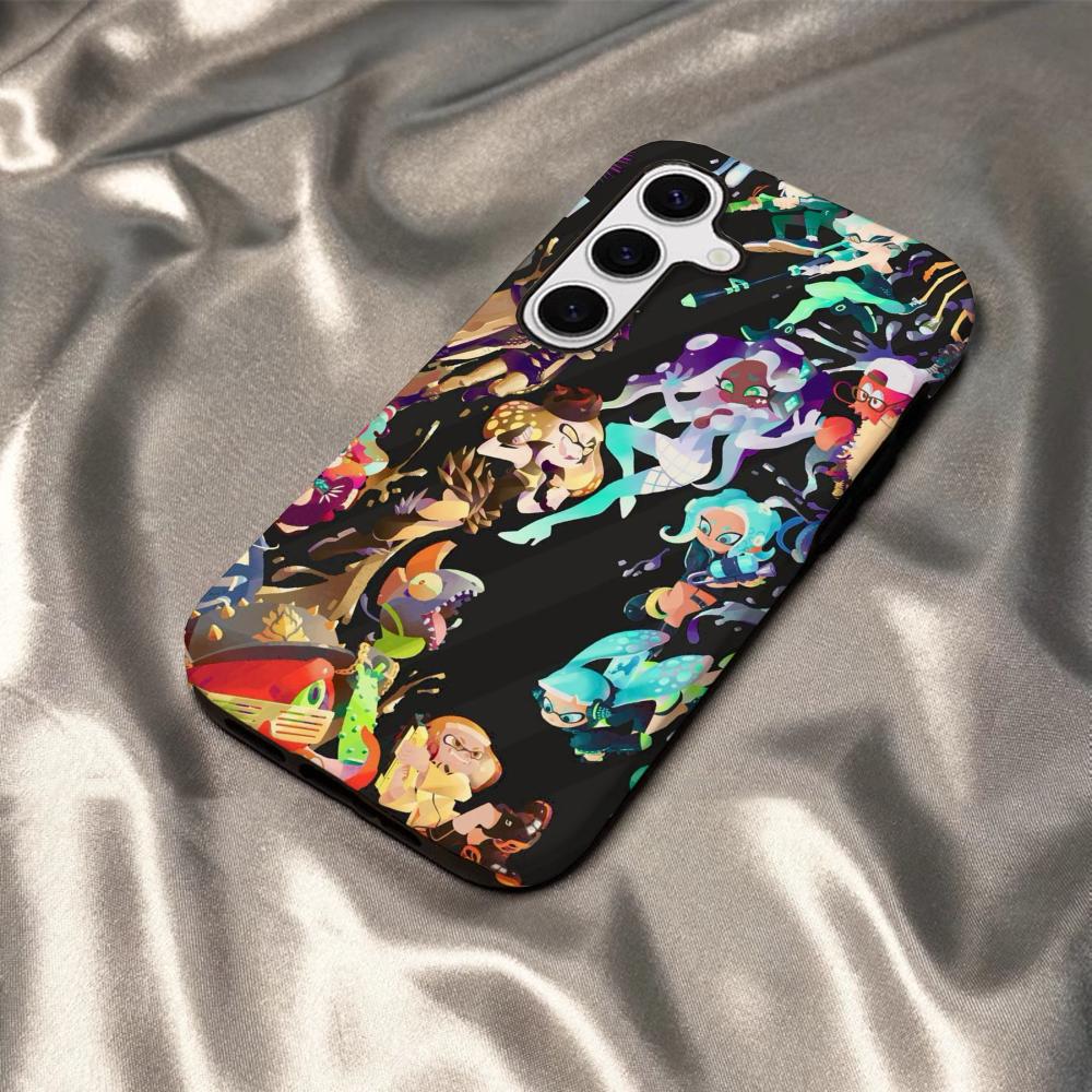 Game Splatoon 3 Phone Case For Samsung S25 S24 S23 S22 S21 Plus Ultra A56 A36 A26 A16 Glossy HD Hard PC Cover