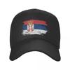 Personalized Serbia Flag Baseball Cap Women Unisex Breathable Serbian Proud Dad Hat Sports Snapback Caps Sun Hats