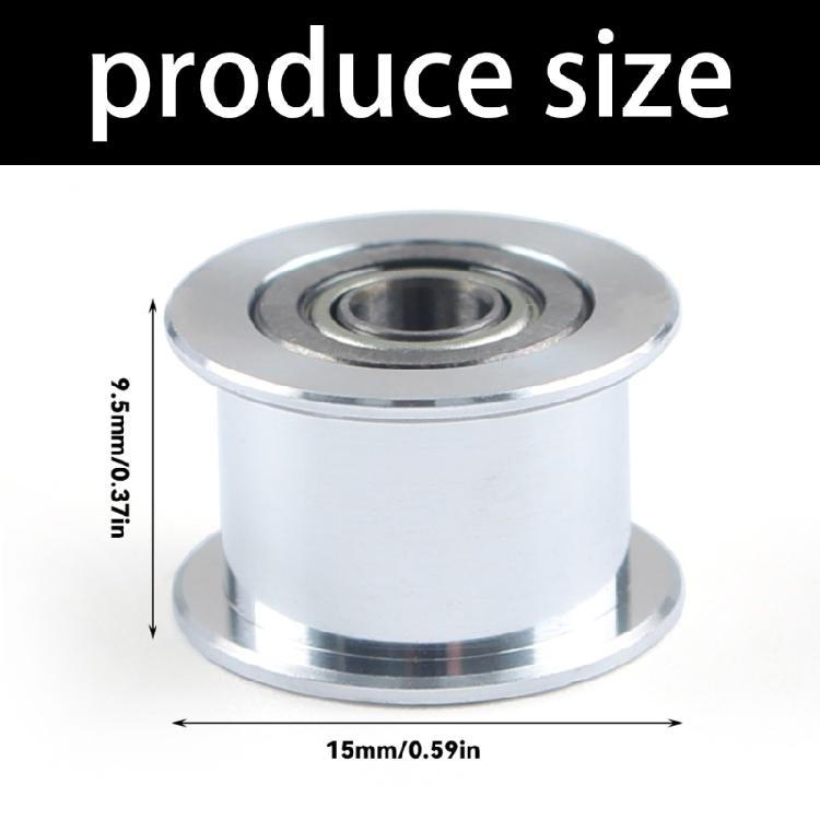 Запасной ремень Натяжной ролик Гладкий ролик Натяжитель Ролик Алюминиевая шестерня для аксессуаров 3D-принтера P2S