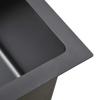 Handcrafted Built in Sink Black Stainless Steel