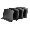 4pcs Small Double Sided Black Notice Blackboard Mini Chalkboard Message Note Display Stand with