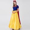 Adult Women's Snow White Fairy Tale Long Cosplay Dress - Halloween Princess Costume