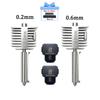 Hotend Kit For Bambu Lab A2L/A1/A1 Mini Hot End Assembly 0.2/0.4/0.6/0.8mm Hardened Steel One-Piece Nozzle For A1 3D Printer