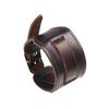 2025 Latest Model  Trendy Men Wide Genuine Leather Bracelet Brown Wide Cuff