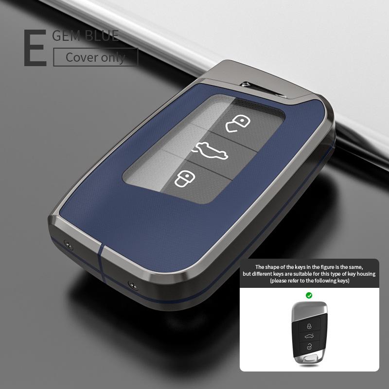 Volkswagen Key Case for Magotan, Passat CC, Tiguan L, Teramont X, Lavida, Magotan B8 - Car Key Shell with Buckle