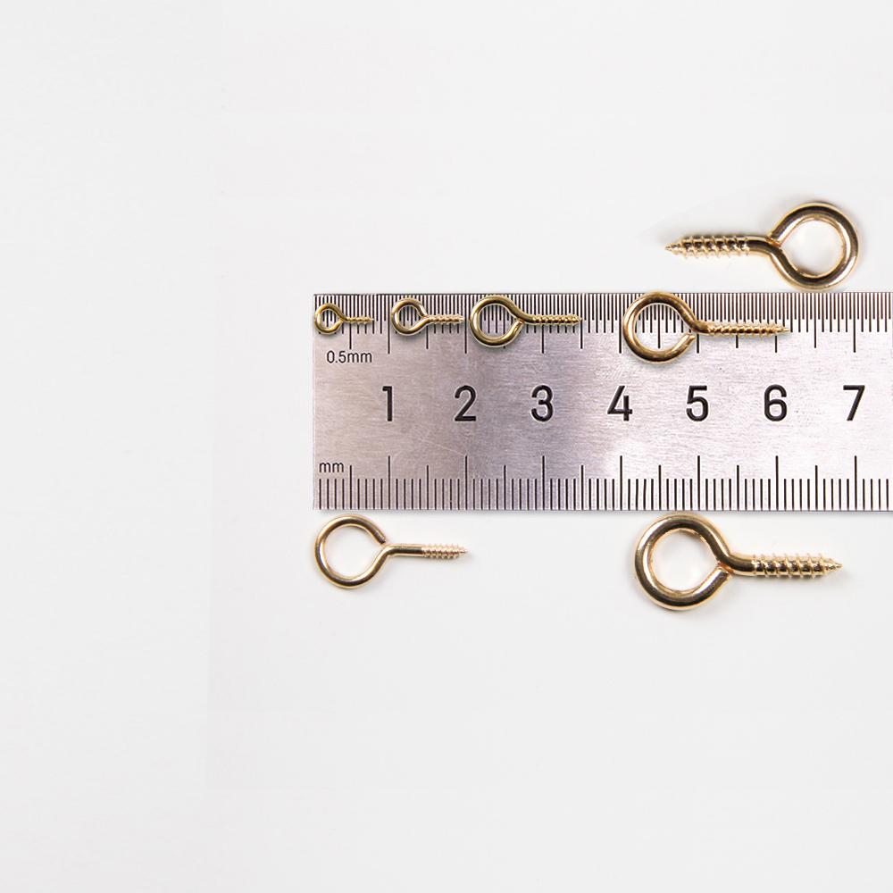 200 шт. маленькие винтовые булавки для глаз, крючки для глазных булавок, люверсы с резьбовыми застежками, крючки для занятий искусством своими руками, мини-металлический колышек для изготовления ювелирных изделий