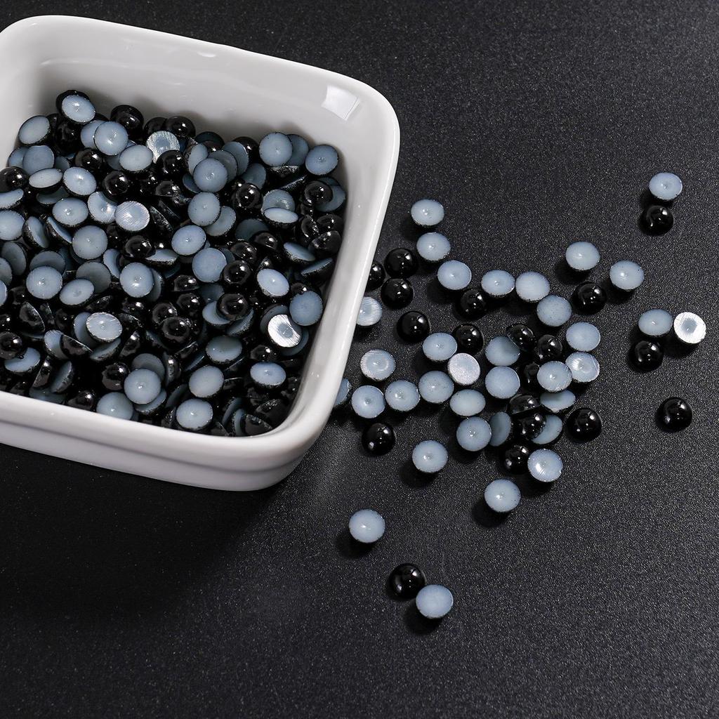 Жемчужные полукруглые бусины из АБС-пластика для изготовления бижутерии, аксессуаров для волос, патчей на телефон, сережек, дизайна ногтей, поделок своими руками