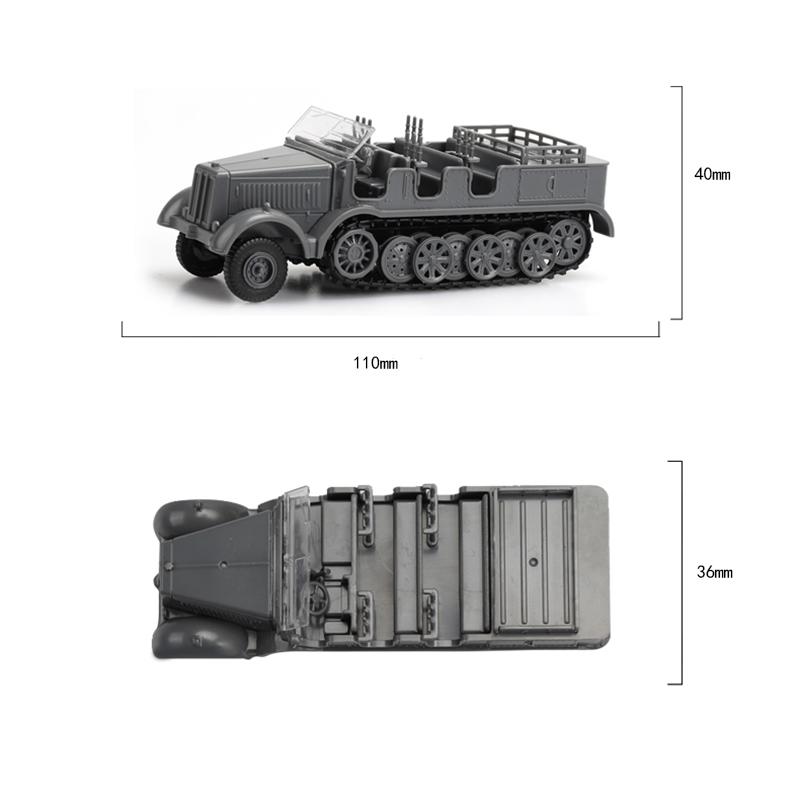 1/72 4D Танк Sd.Kfz.251 M3A1 Stuka Zu Fuss Полугусеничная Машина Военная Модель WWII Пазл Конструктор Образовательные Игрушки В Подарок