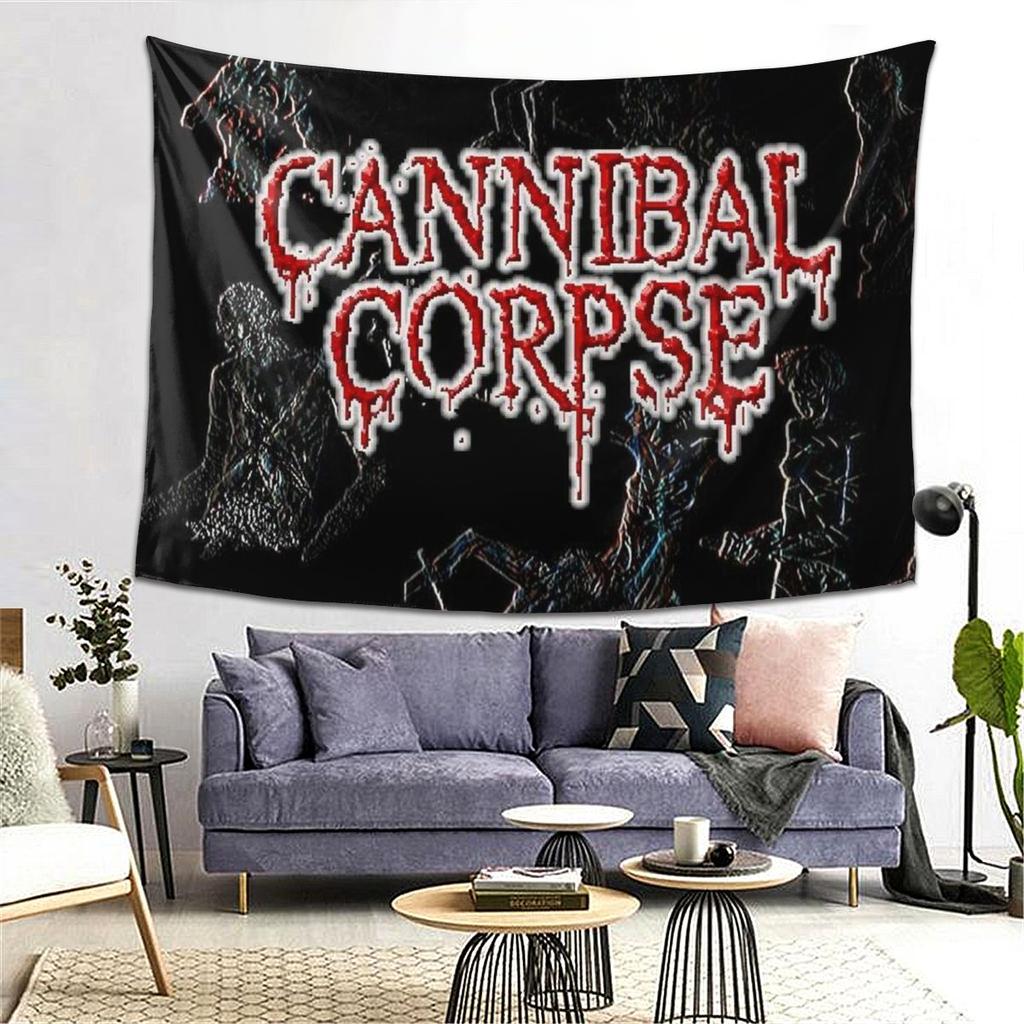 Cannibal Corpse Металлическая Скейтборд Гобелен Декор Искусство Эстетичные Гобелены для Гостиной Спальни Домашняя Стена Ткань Настенный Подвес