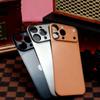 Оригинальный матовый ультратонкий металлический чехол-накладка AG для iPhone 16 15 14 13 Pro Max Глянцевая наклейка Мгновенно превращает в чехол для 17
