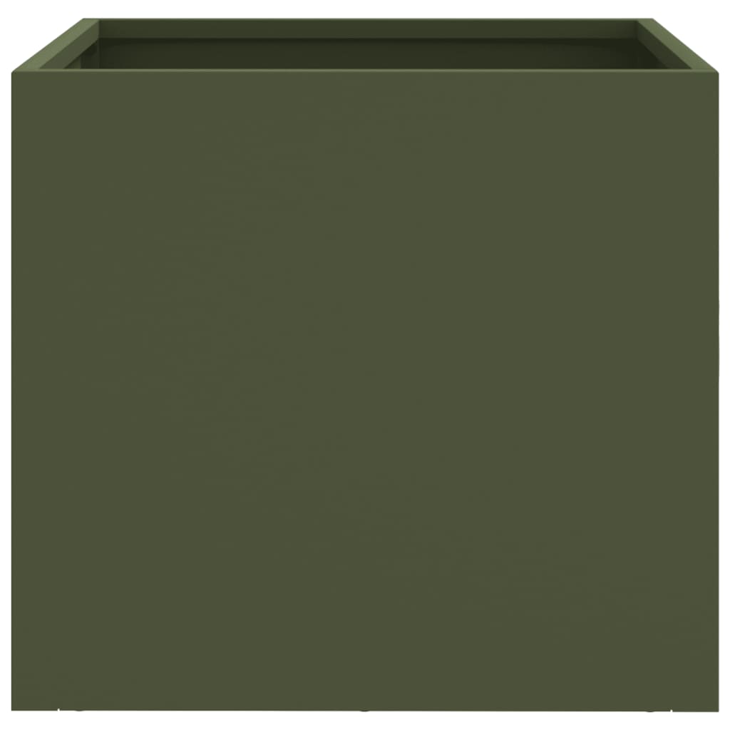 Plant Pot Olive Green 32 x 30 x 29 cm Steel