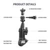 5-1pcs Motorcycle Holder Bike Camera Monopod Mount 360 Rotating Handlebar Clamp Mount for Insta 360 X2 X3 X4 Go Pro 12 11 10