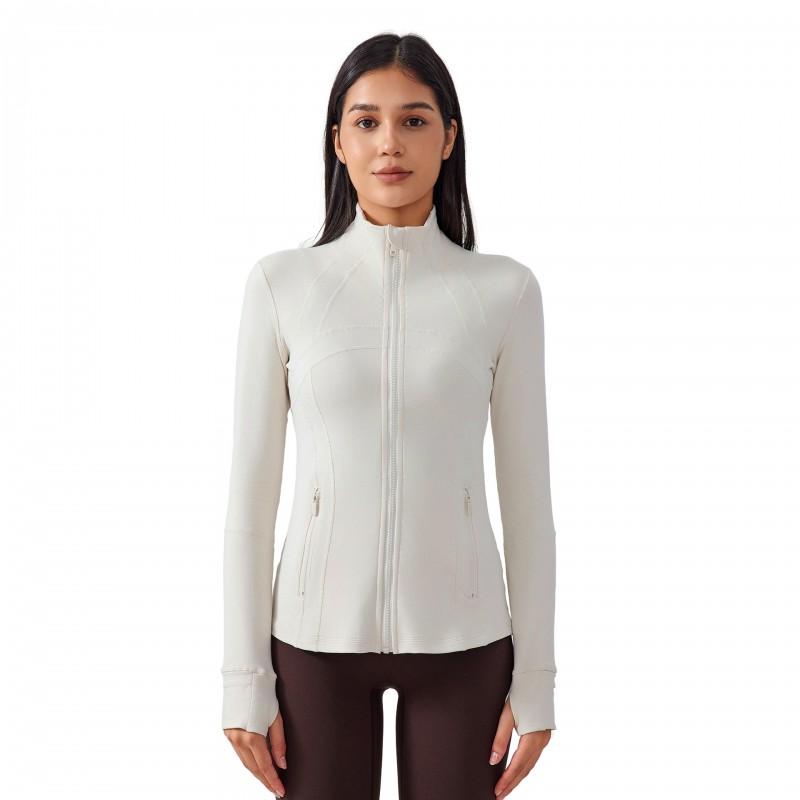 Womens Lightweight Long Sleeve Yoga Jacket Running Fitness Sportswear