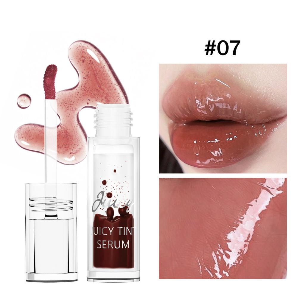 Plumping Lip Gloss with Mirror Shine, Juice-Infused Cherry Lip Oil for Moisturizing Color and Nourishment, Long-Lasting Wear, 1 Piece