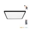 LED ceiling lamp 18W 3CCT IP54 black with motion sensor and remote control