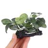 Lifelike for Fish Tank Decor Green Simulated Underwater Turtle Jar Ornament Aquarium Plants Ficus Tree Artificial Plants