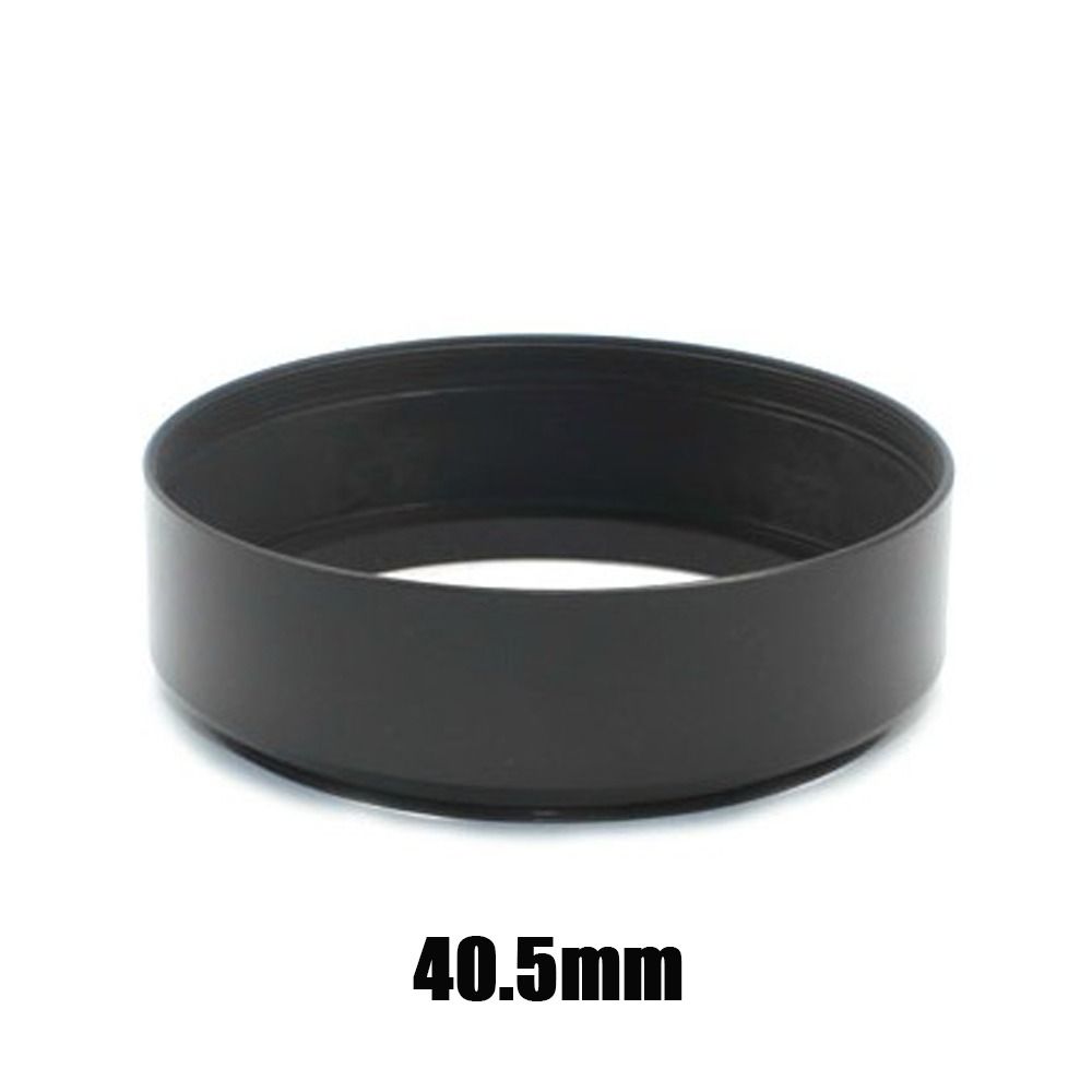 Metal Screwed Lens Hood Black Protective Shield for Canon/Nikon 40.5/43/46/49/52/55/58/62/67/72mm